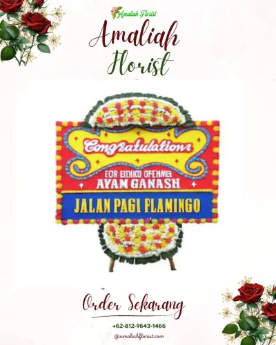 Bunga Papan Congratulation di Padang Jati
